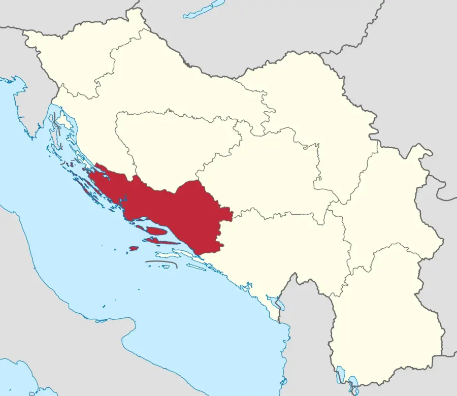 La carte Banovine du Littoral