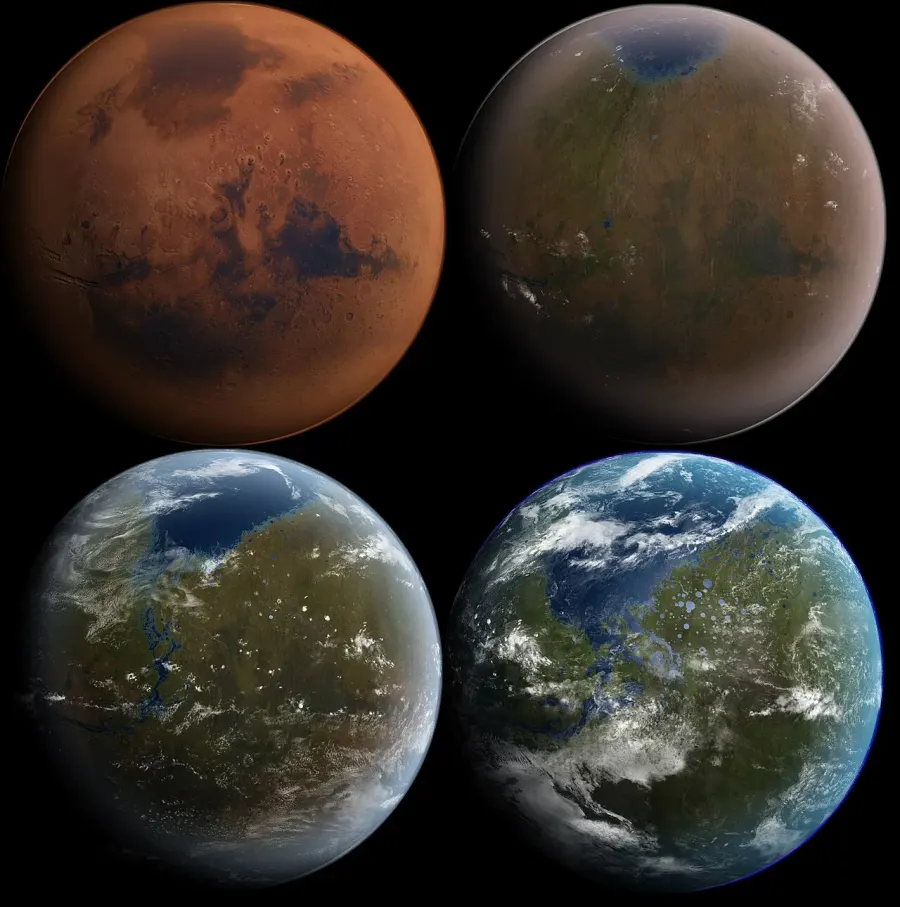 La carte Terraformation