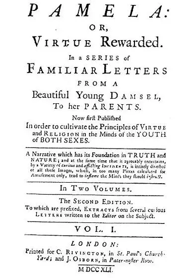 The Pamela; or, Virtue Rewarded card