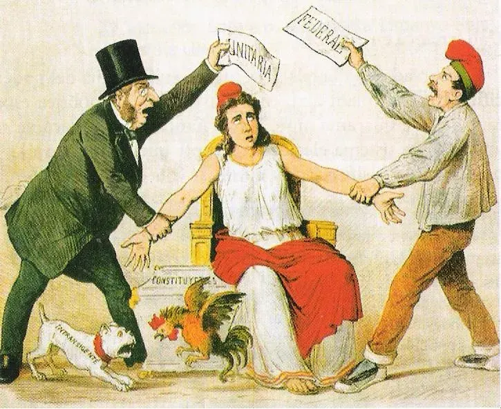 La carte Fédéralisme