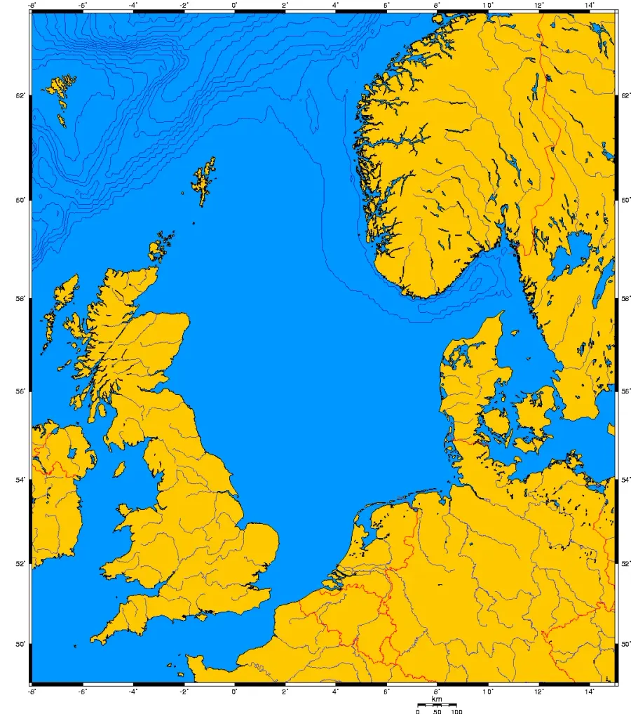 La carte Mer bordière