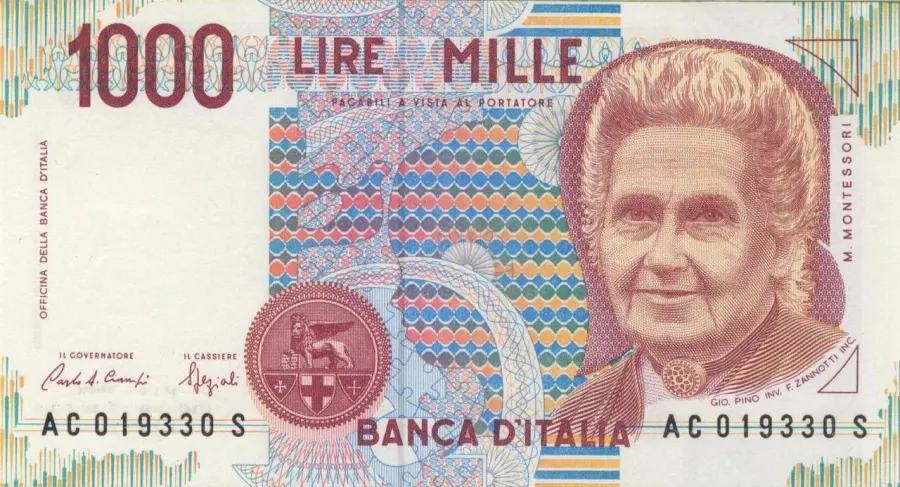 La carte Lire italienne