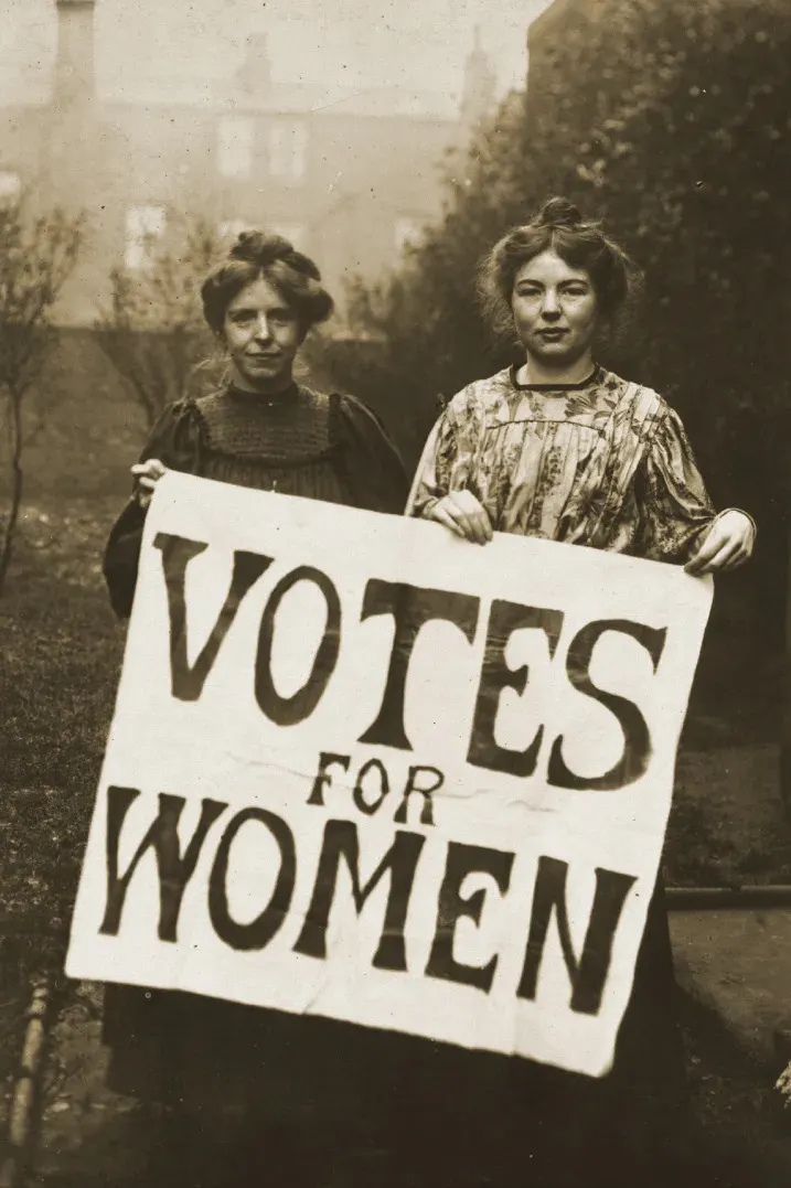 La carte Droit de vote des femmes