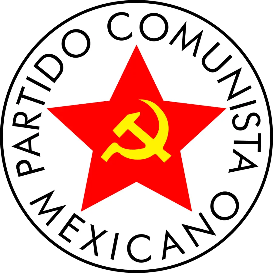 La carte Parti communiste mexicain