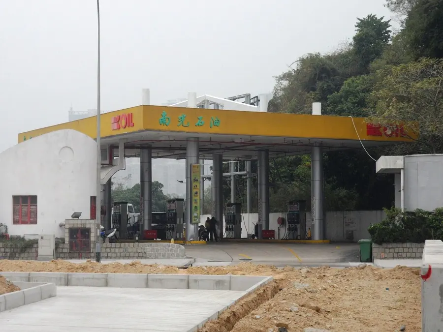 La carte Station-service
