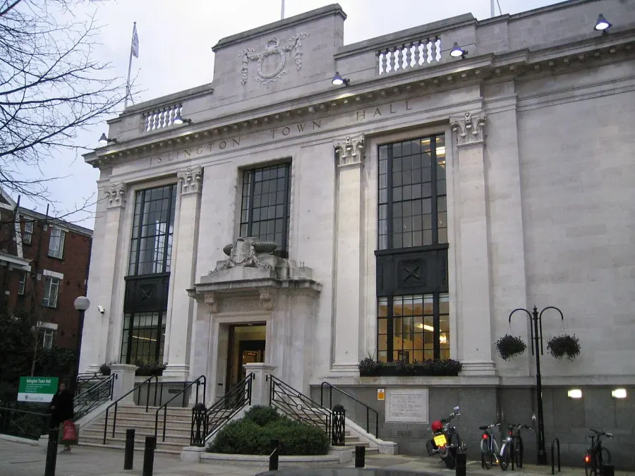 La carte Borough londonien d'Islington
