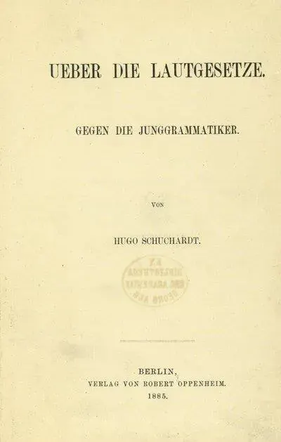 The Hugo Schuchardt card