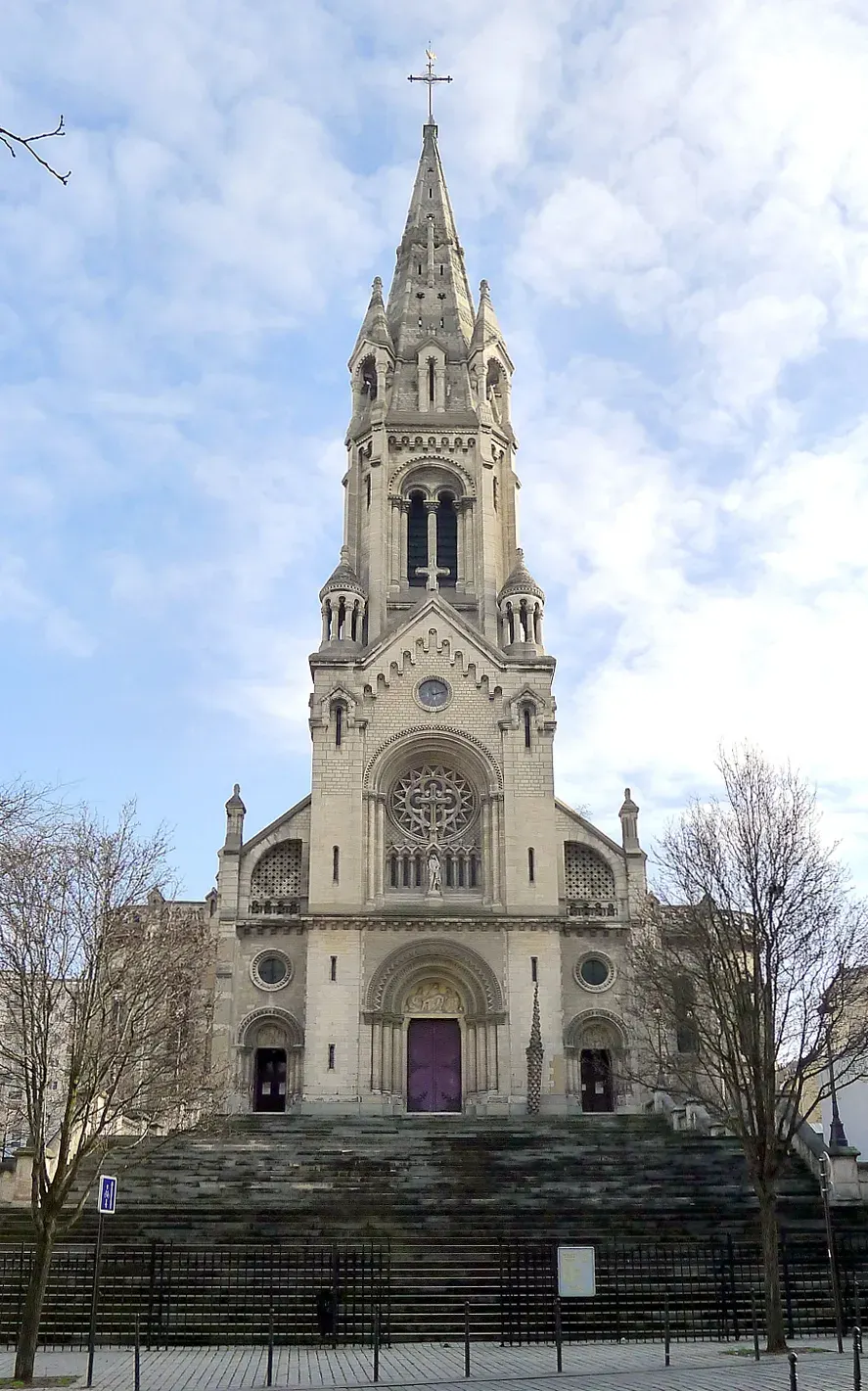 La carte Église Notre-Dame-de-la-Croix de Ménilmontant