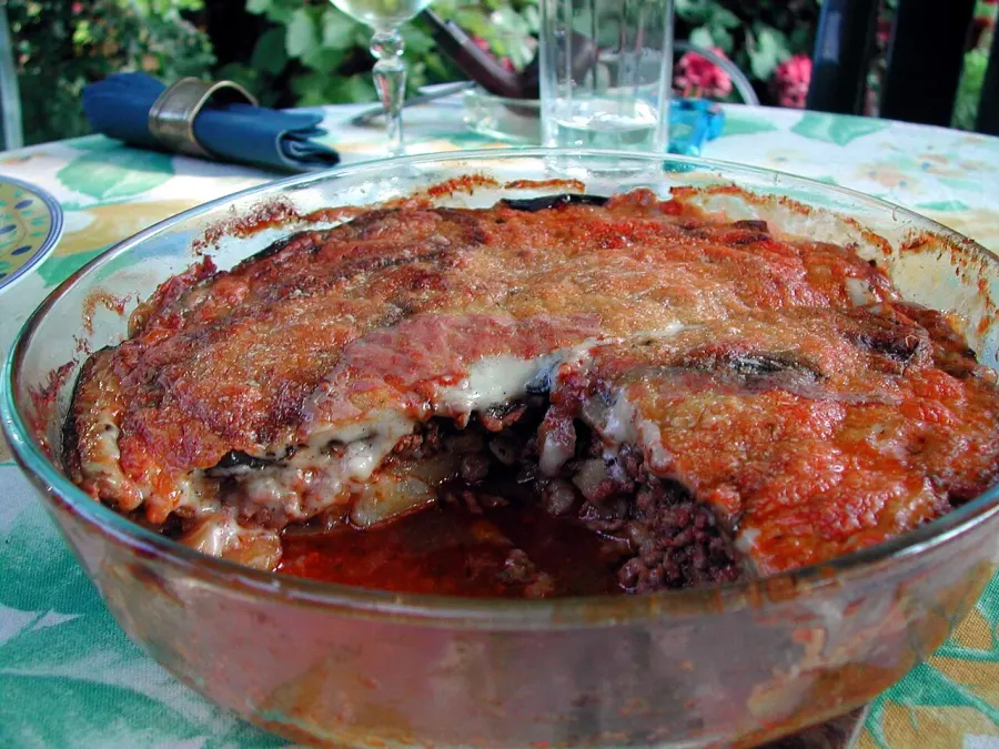 La carte Moussaka