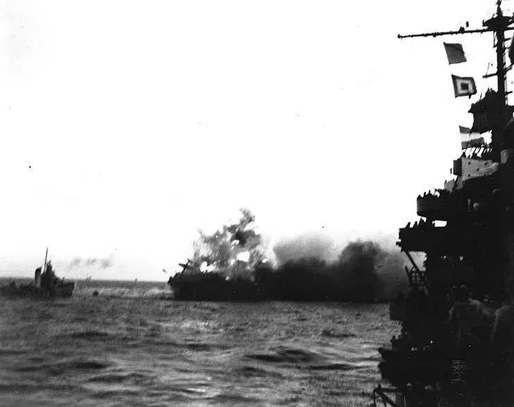 The Battle of the Coral Sea card