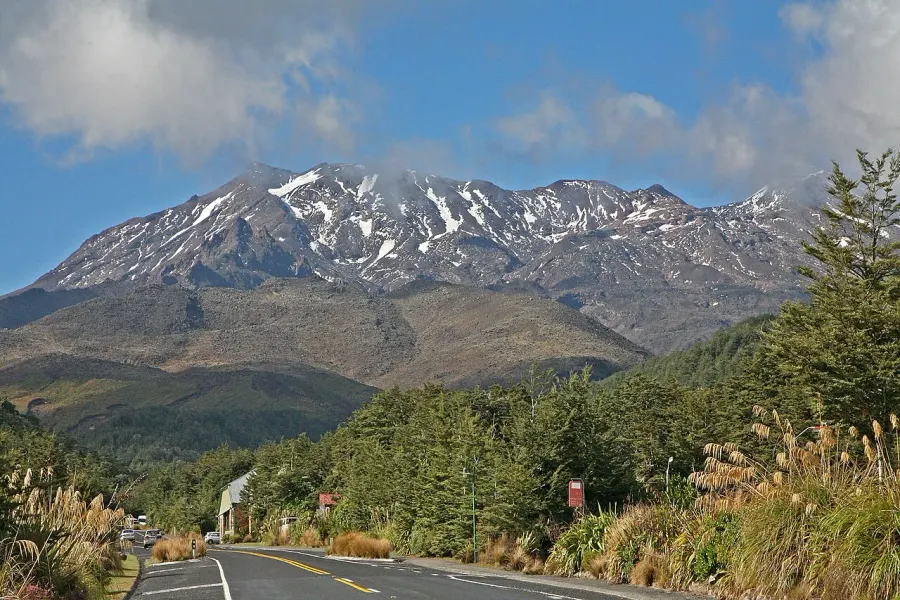 La carte Mont Ruapehu
