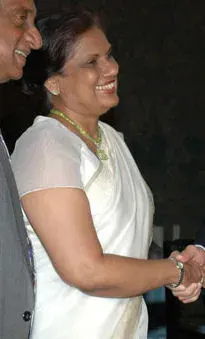 La carte Chandrika Kumaratunga