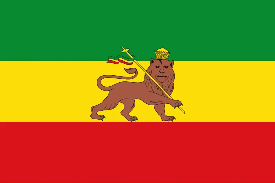 La carte Empire éthiopien