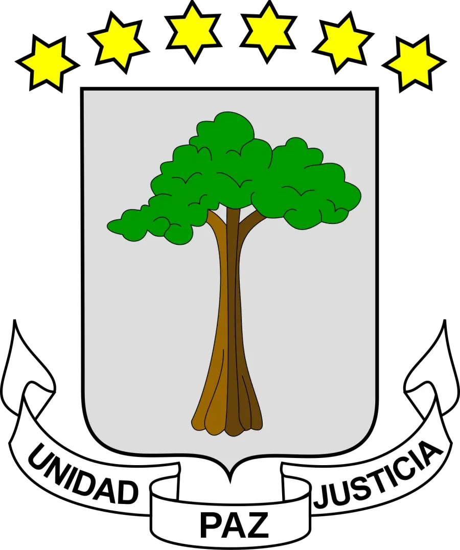 The Coat of arms of Equatorial Guinea card