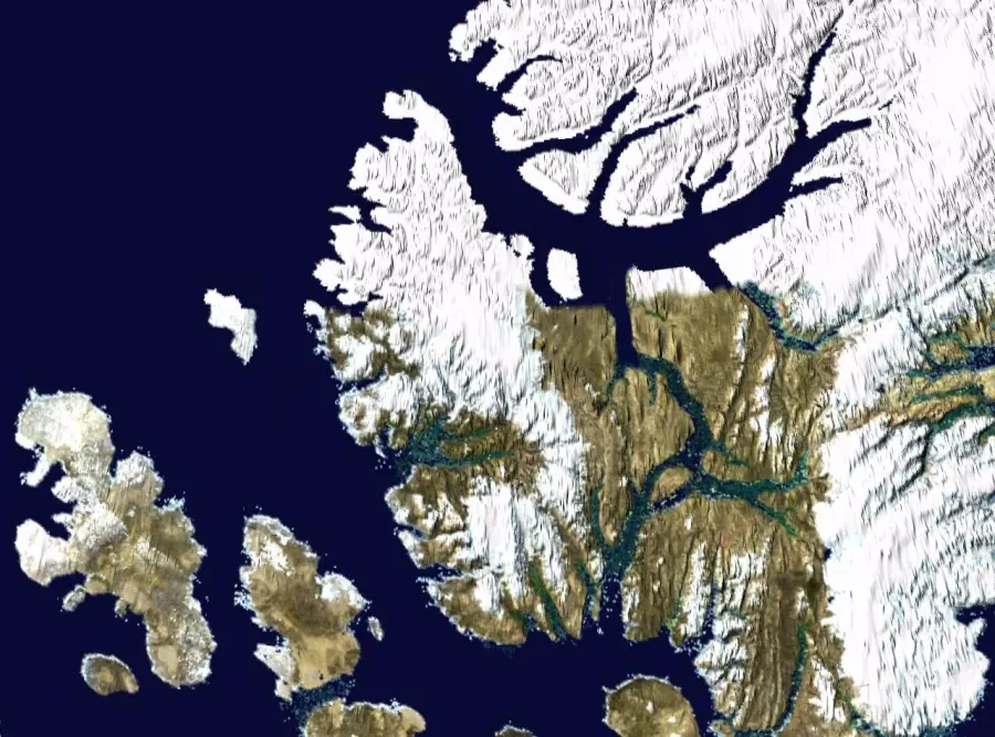La carte Île Axel Heiberg