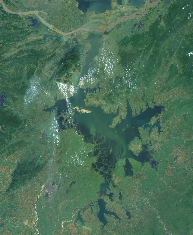 La carte Lac Poyang