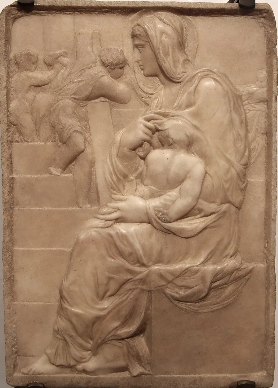 La carte Vierge à l'escalier