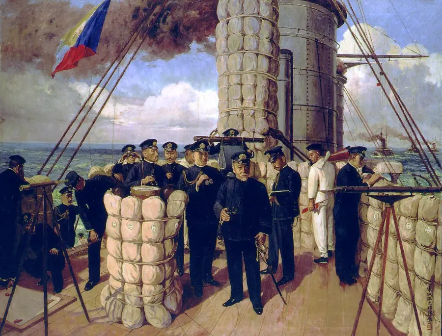 La carte Bataille de Tsushima