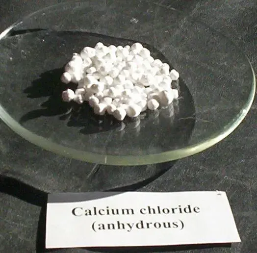 La carte Chlorure de calcium