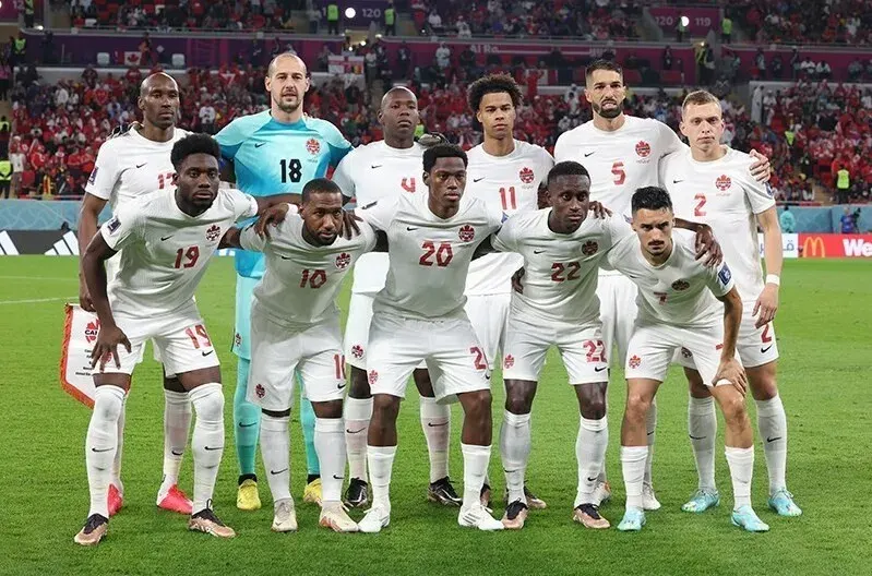 The Canada men's national soccer team card