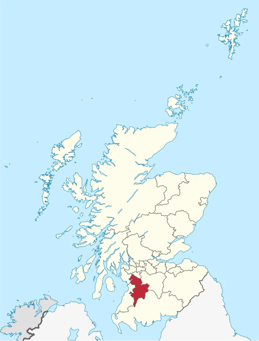 La carte East Ayrshire