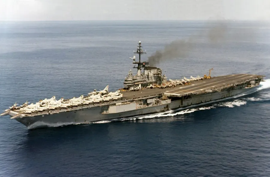 La carte USS Franklin D. Roosevelt