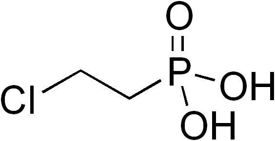 La carte Éthéphon