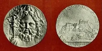 The 1896 Summer Olympics medal table card