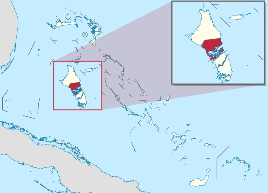 La carte Central Andros