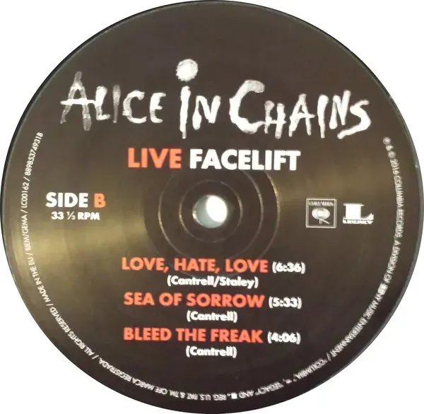 The Live album card