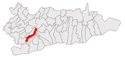 La carte Curcani