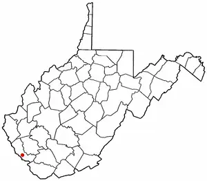 The Red Jacket, West Virginia card