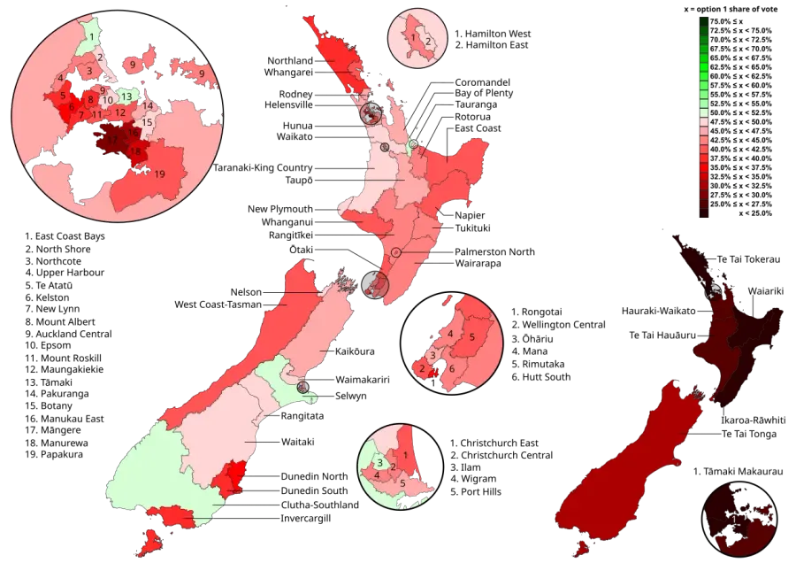 The 2015–2016 New Zealand flag referendums card