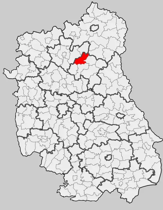 La carte Milanów