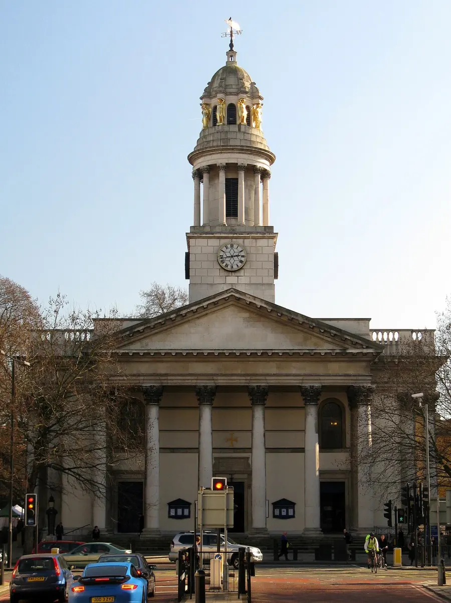 La carte Église St Marylebone