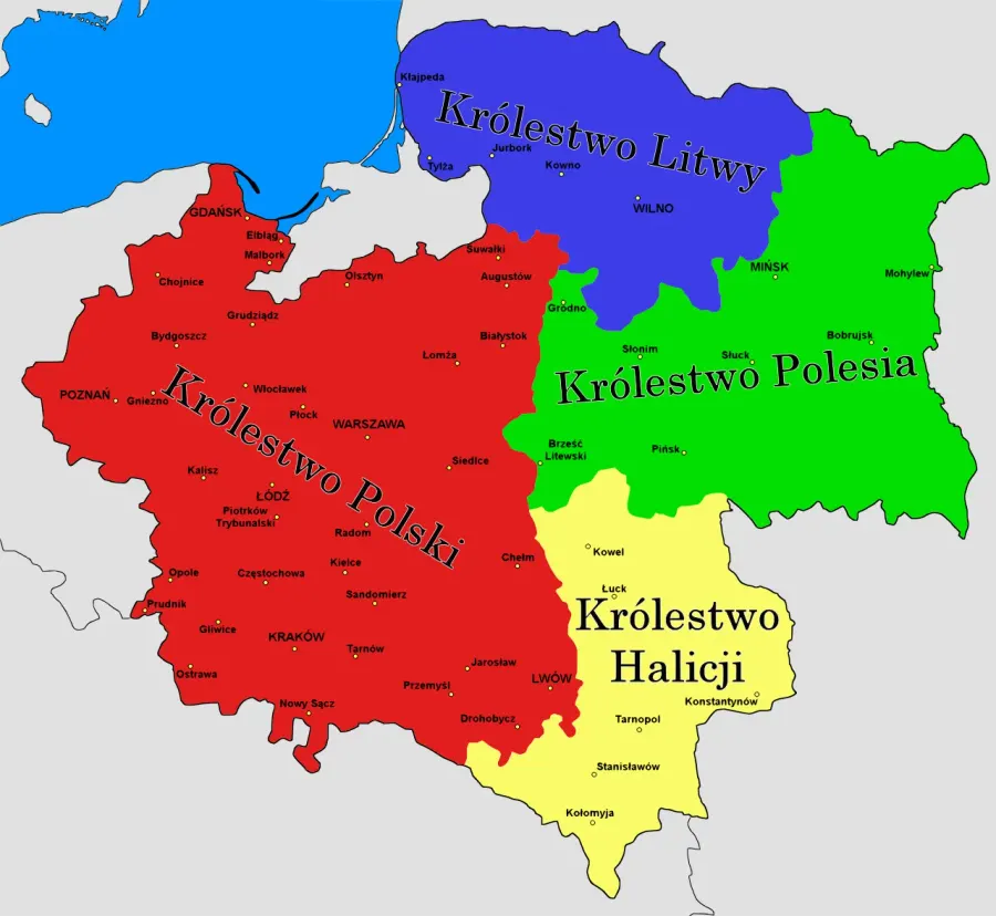 The United States of Poland card
