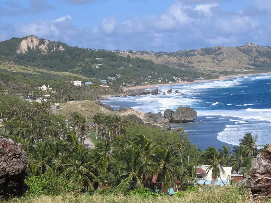 The Bathsheba, Barbados card
