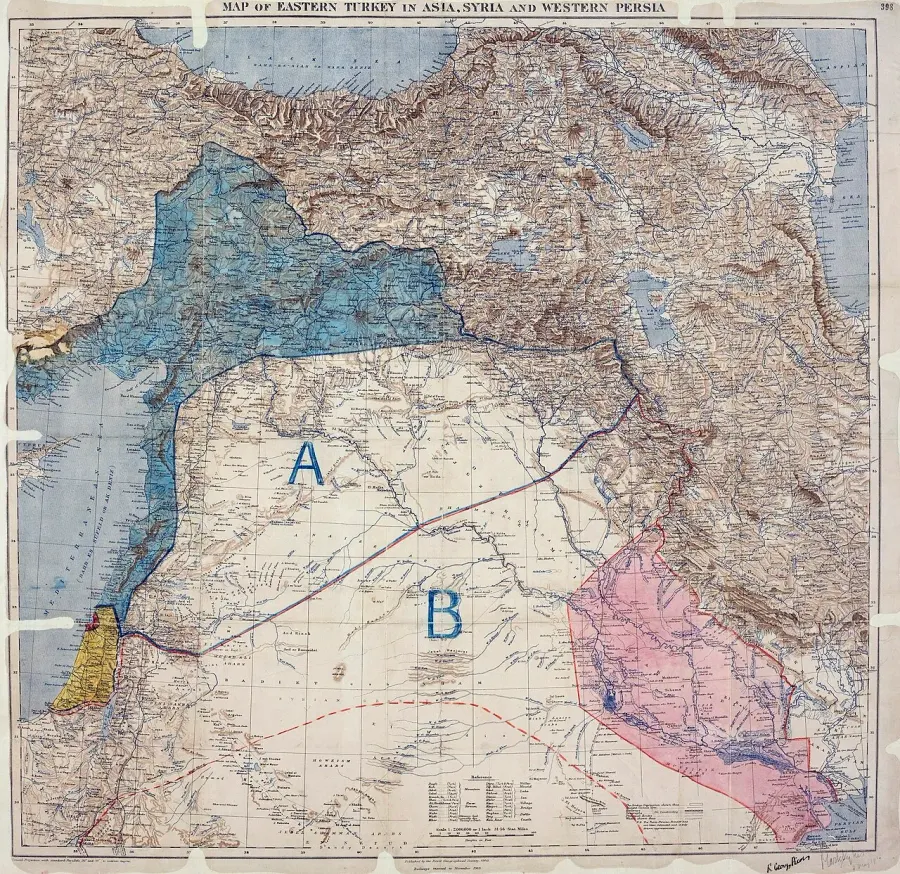 The Sykes–Picot Agreement card