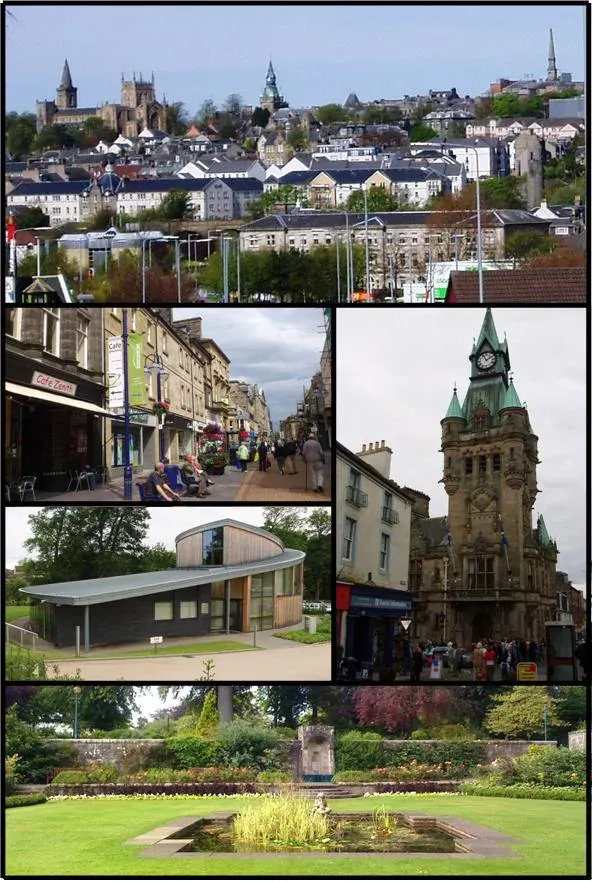 La carte Dunfermline