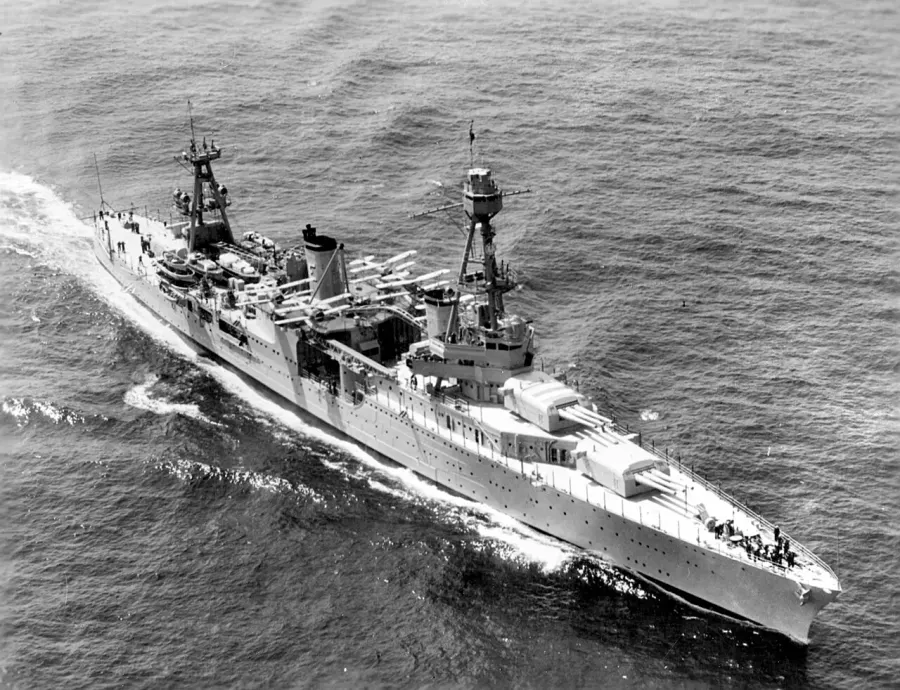 The USS Chicago card