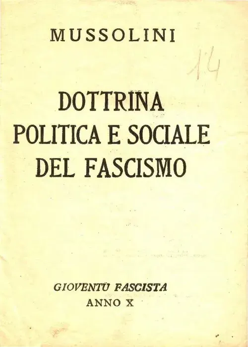La carte La Doctrine du fascisme