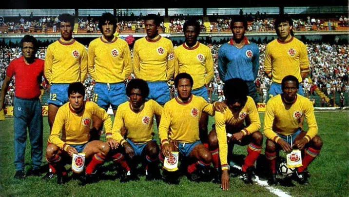 The Colombia national football team card