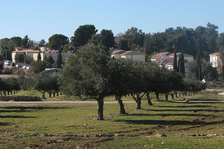La carte Ramat-Rachel
