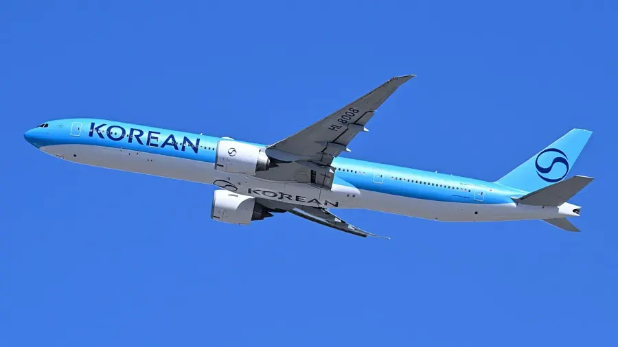 La carte Korean Air
