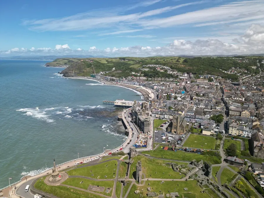 La carte Aberystwyth