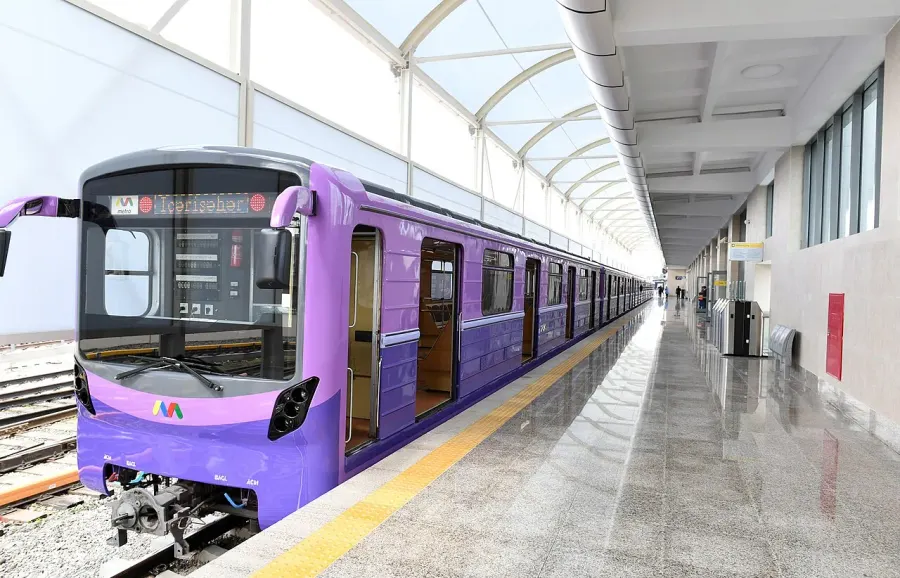 La carte Métro de Bakou
