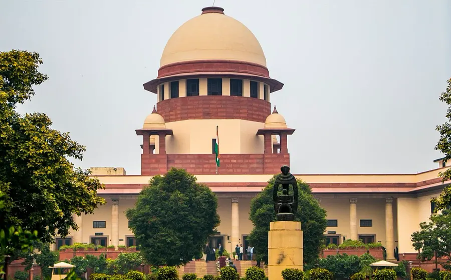 La carte Cour suprême de l'Inde