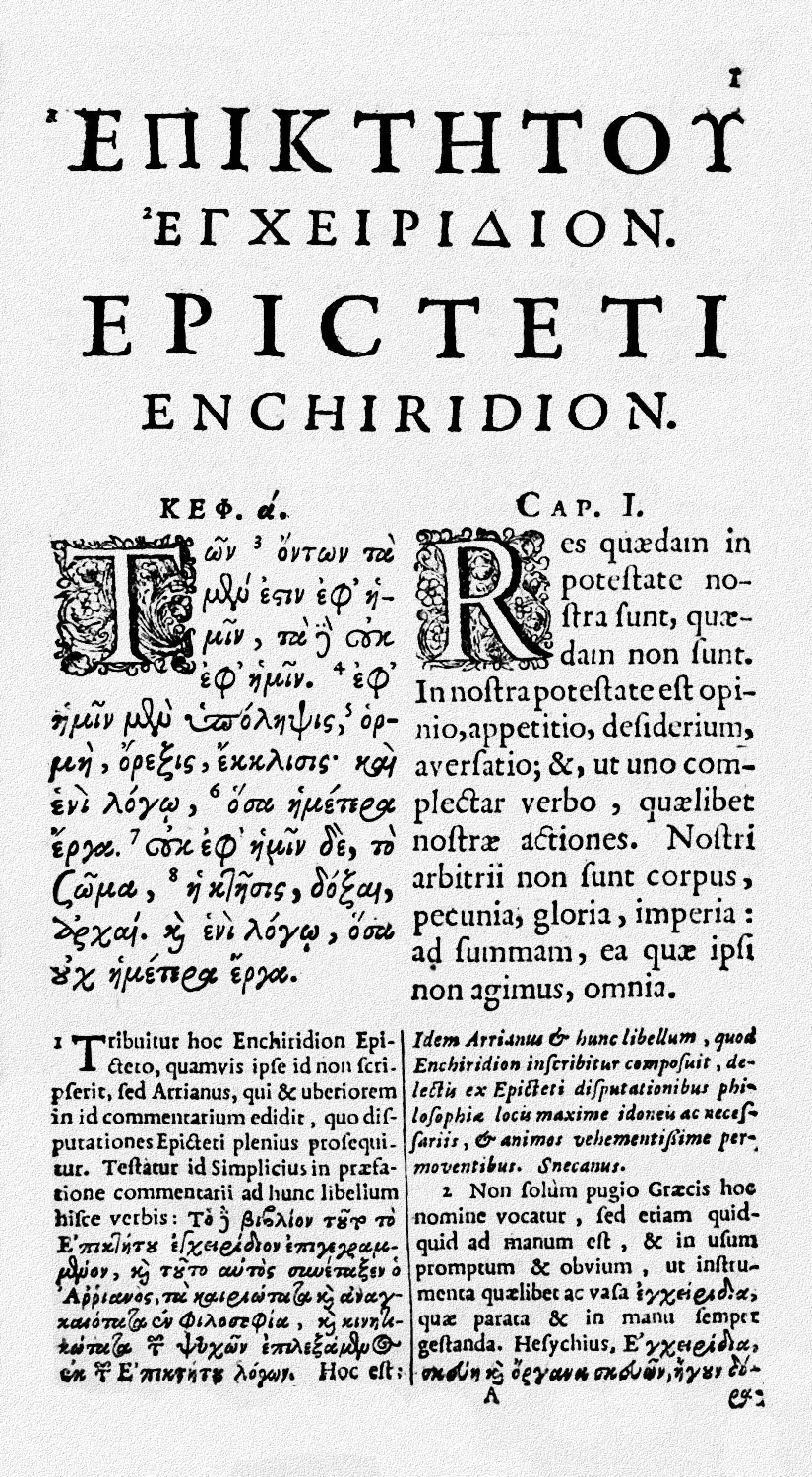 The Enchiridion of Epictetus card