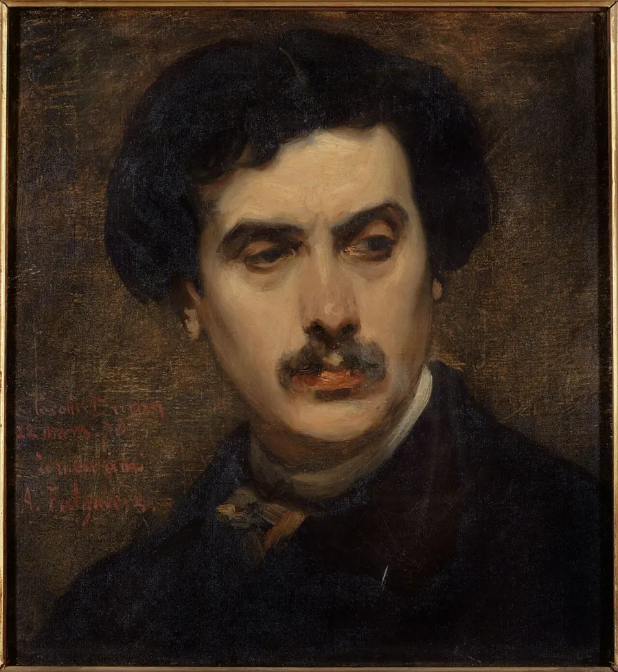 The Alexandre Falguière card