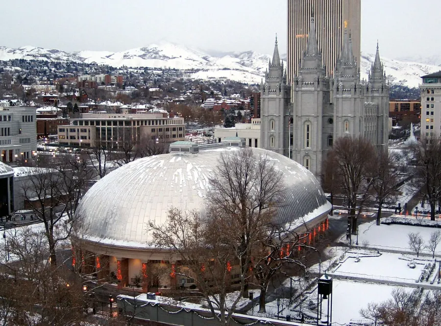 La carte Tabernacle de Salt Lake City